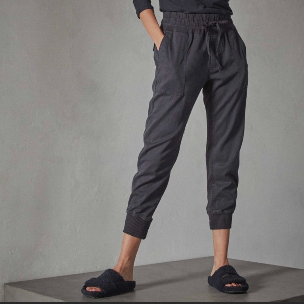 Standard James Perse Mixed Media Pants Joggers Carbon Color Size 1=S